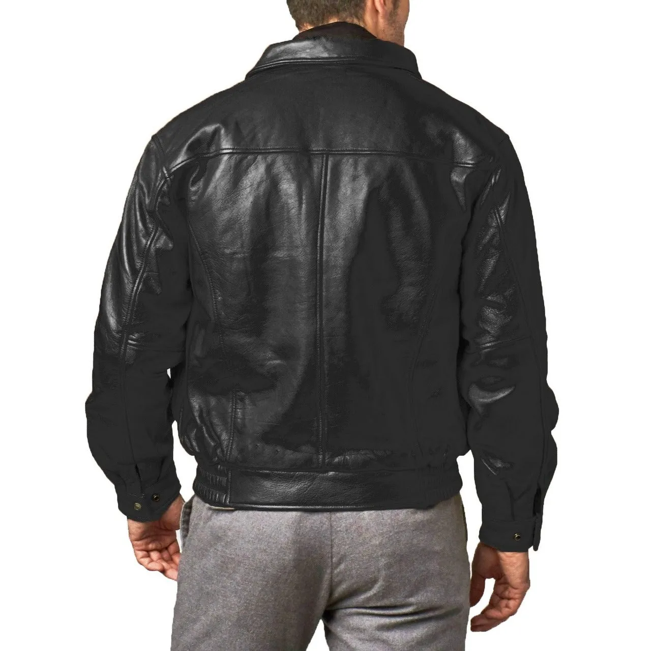 Men's Classic Sheepskin Leather Jacket