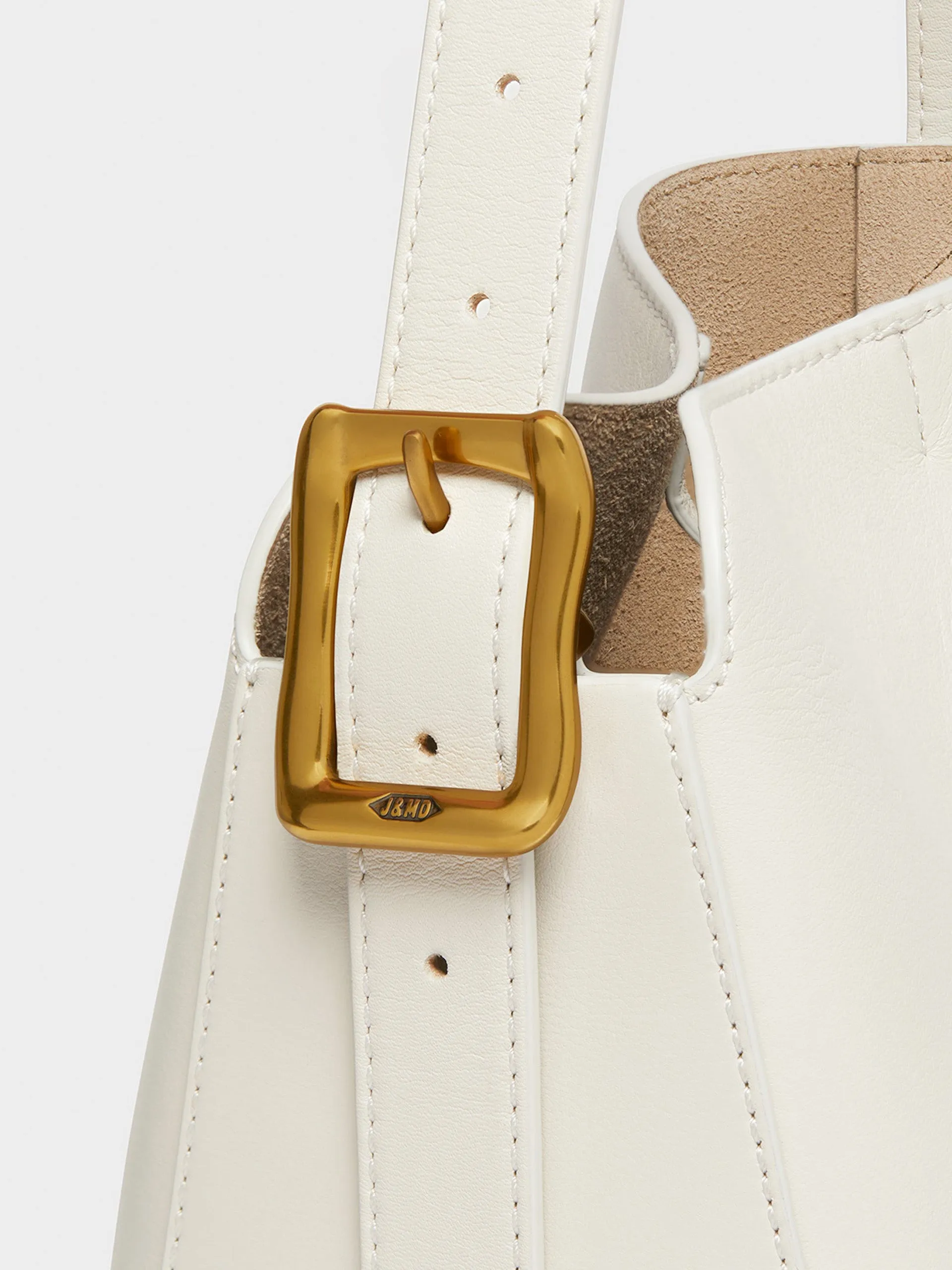 Mini cream Quiver bucket bag