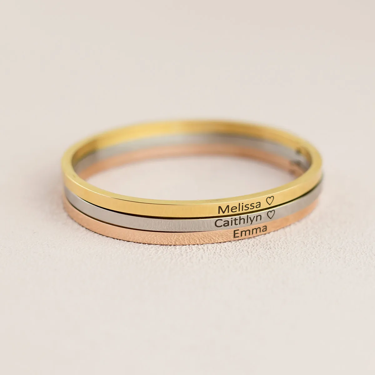 Name bangle gold