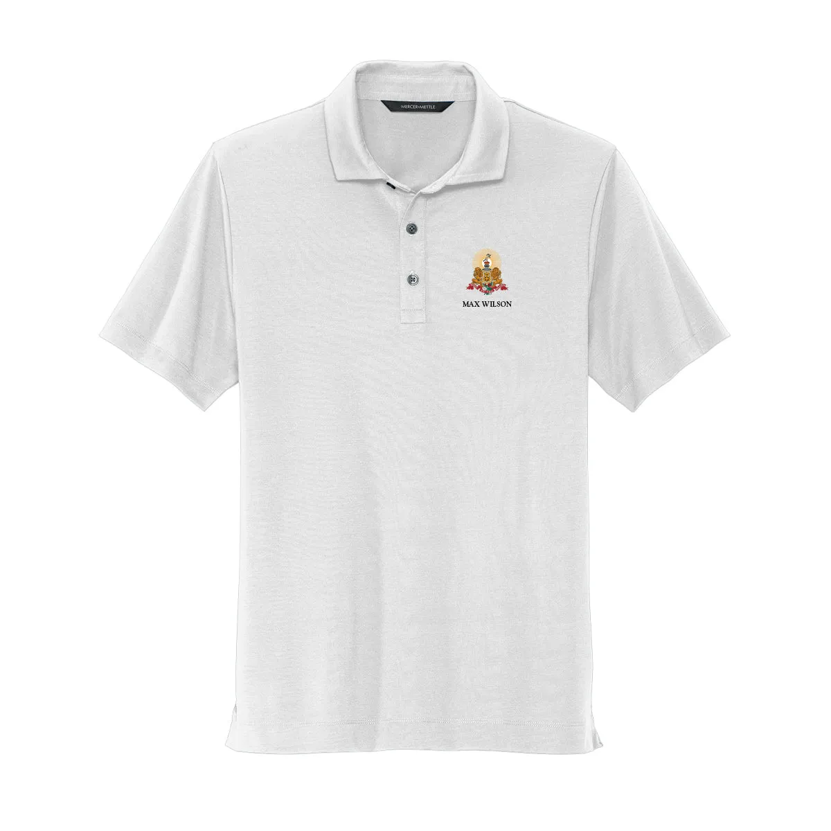 New! Kappa Alpha White Crest Polo