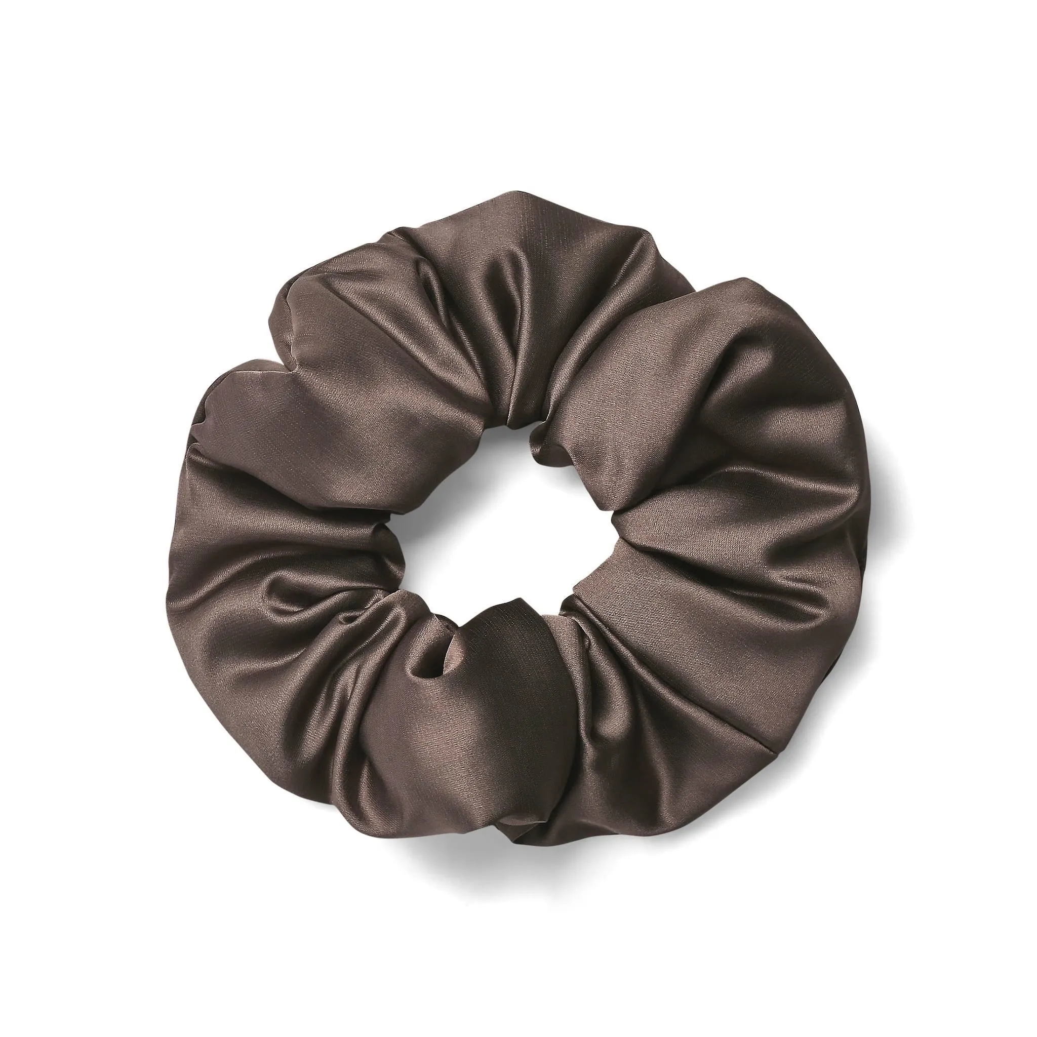 Only Curls Satin Pillow Scrunchies - Slate Grey and Dusty Pink Twin Pack