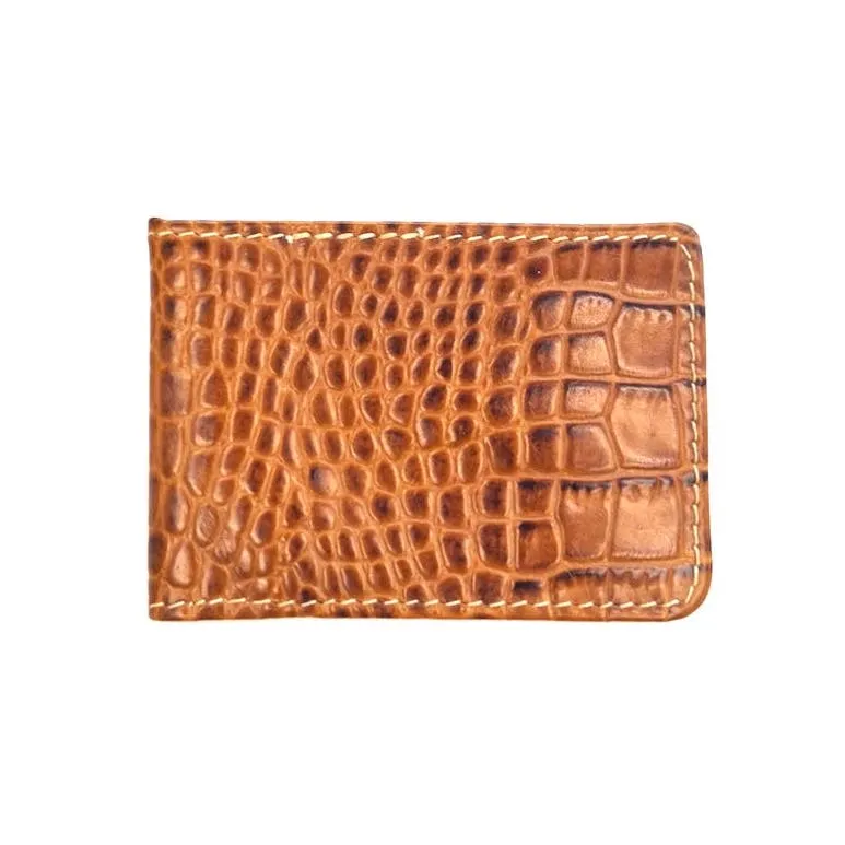 Oyster Croco Visiting Card Holder