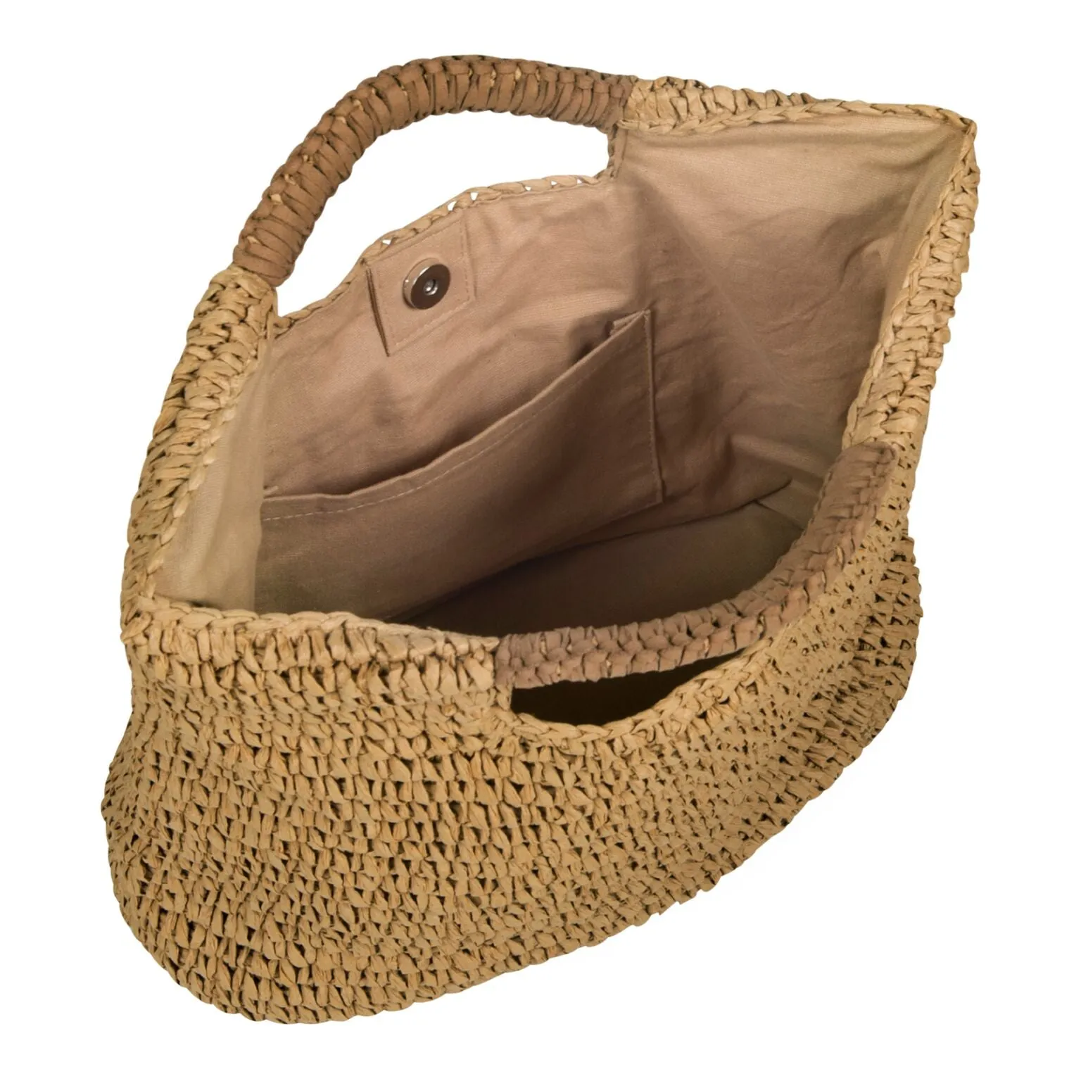 Paloma -  Natural Woven Straw Tote