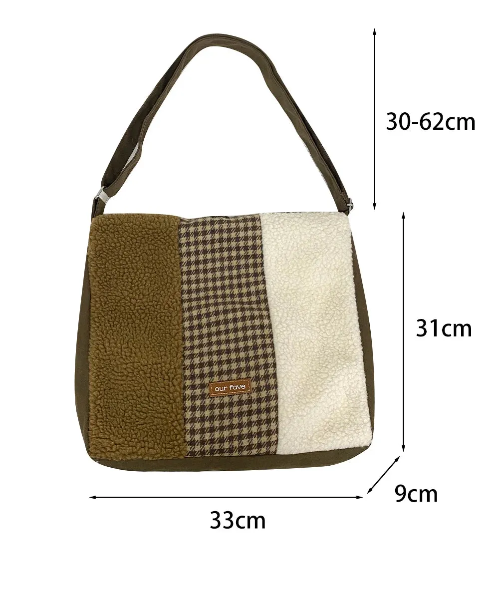 Patch canvas Shoulder Handbag