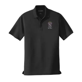 Personalized Sigma Pi Crest Black Performance Polo