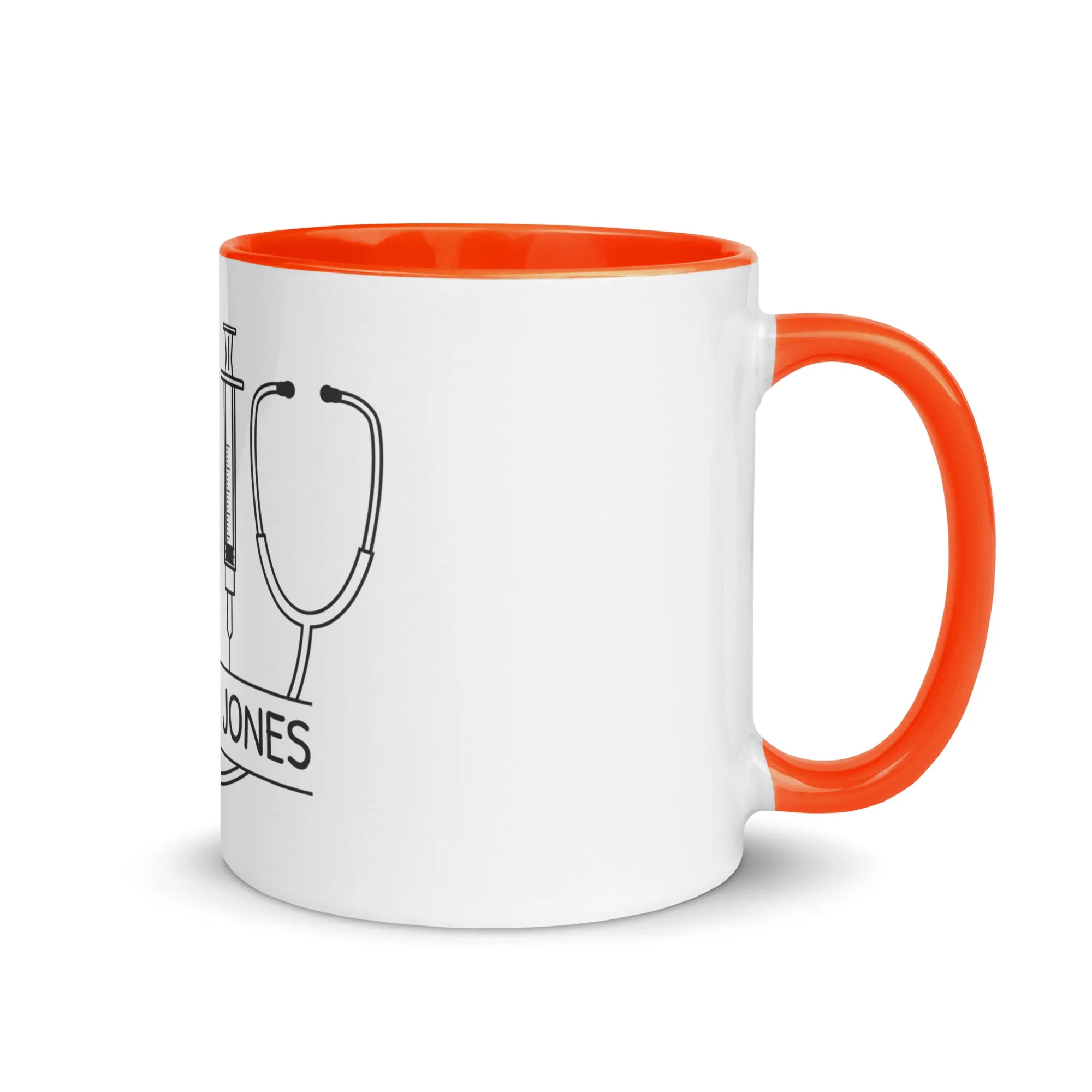 Personalized with name and instruments Mug with Color Inside