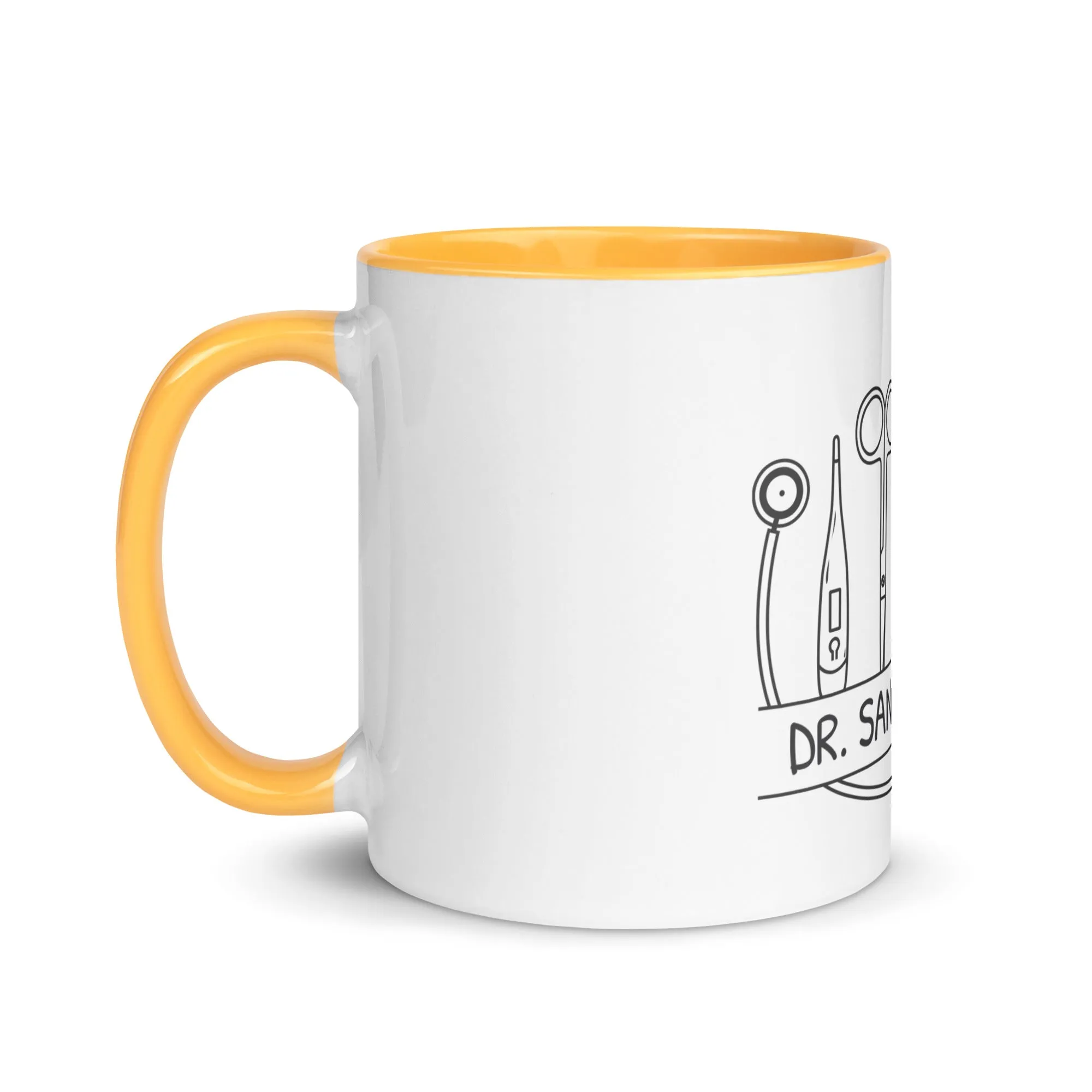 Personalized with name and instruments Mug with Color Inside