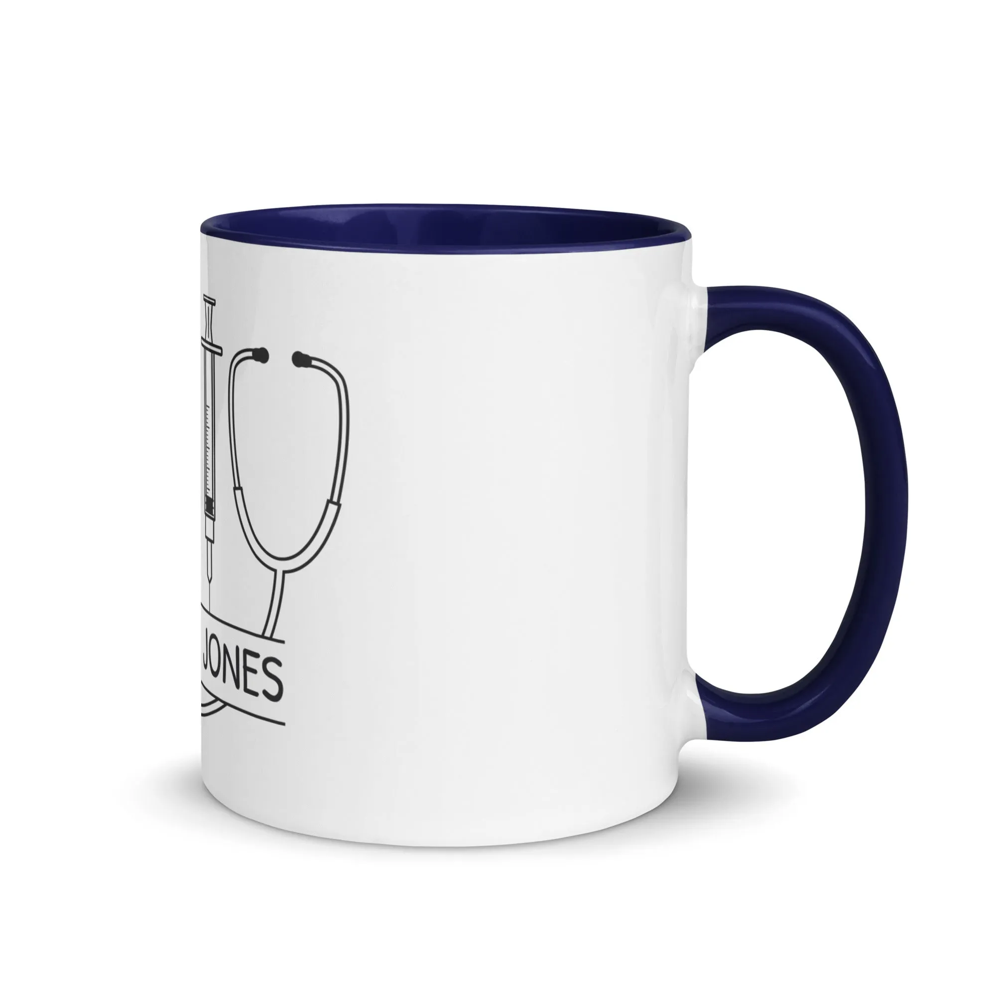 Personalized with name and instruments Mug with Color Inside