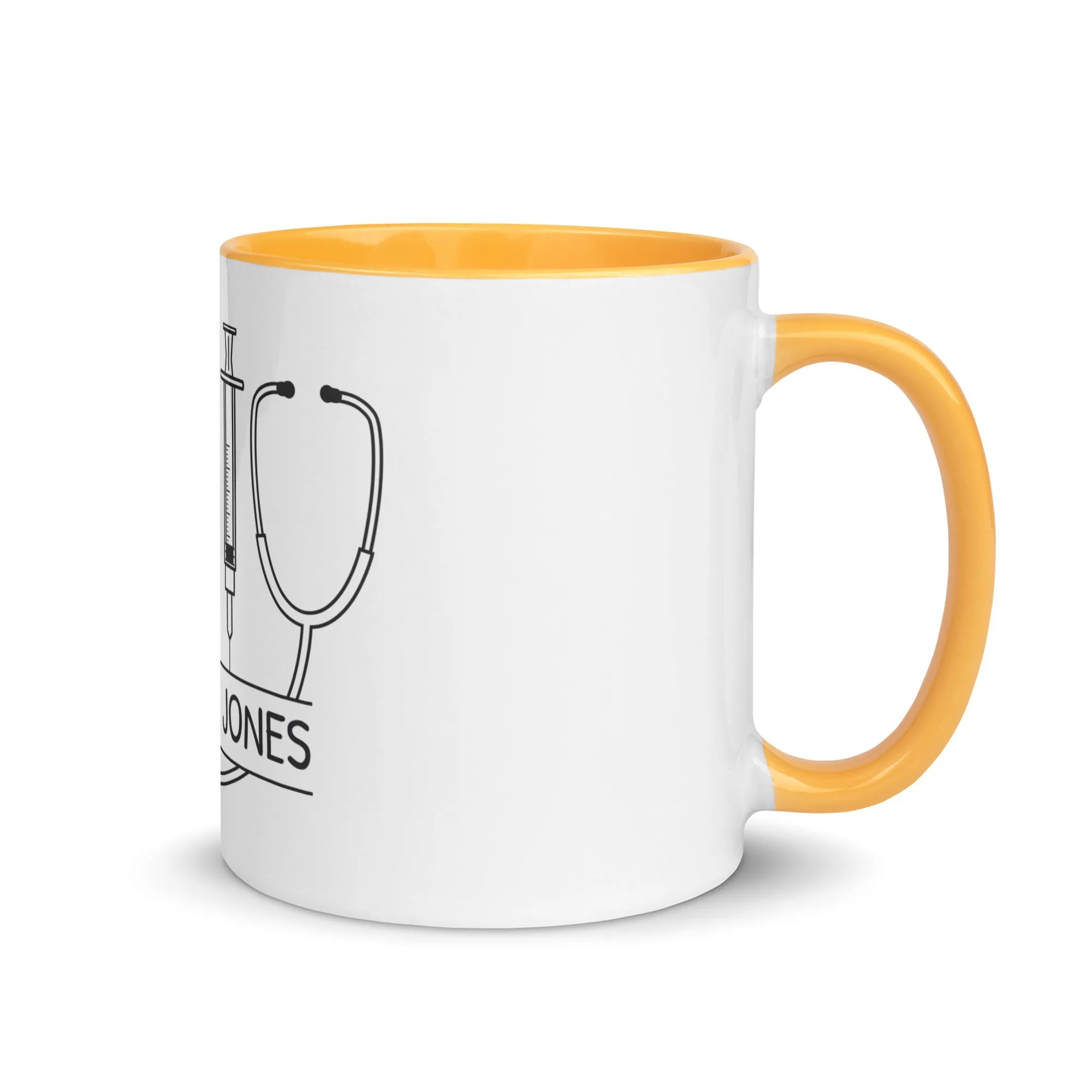 Personalized with name and instruments Mug with Color Inside