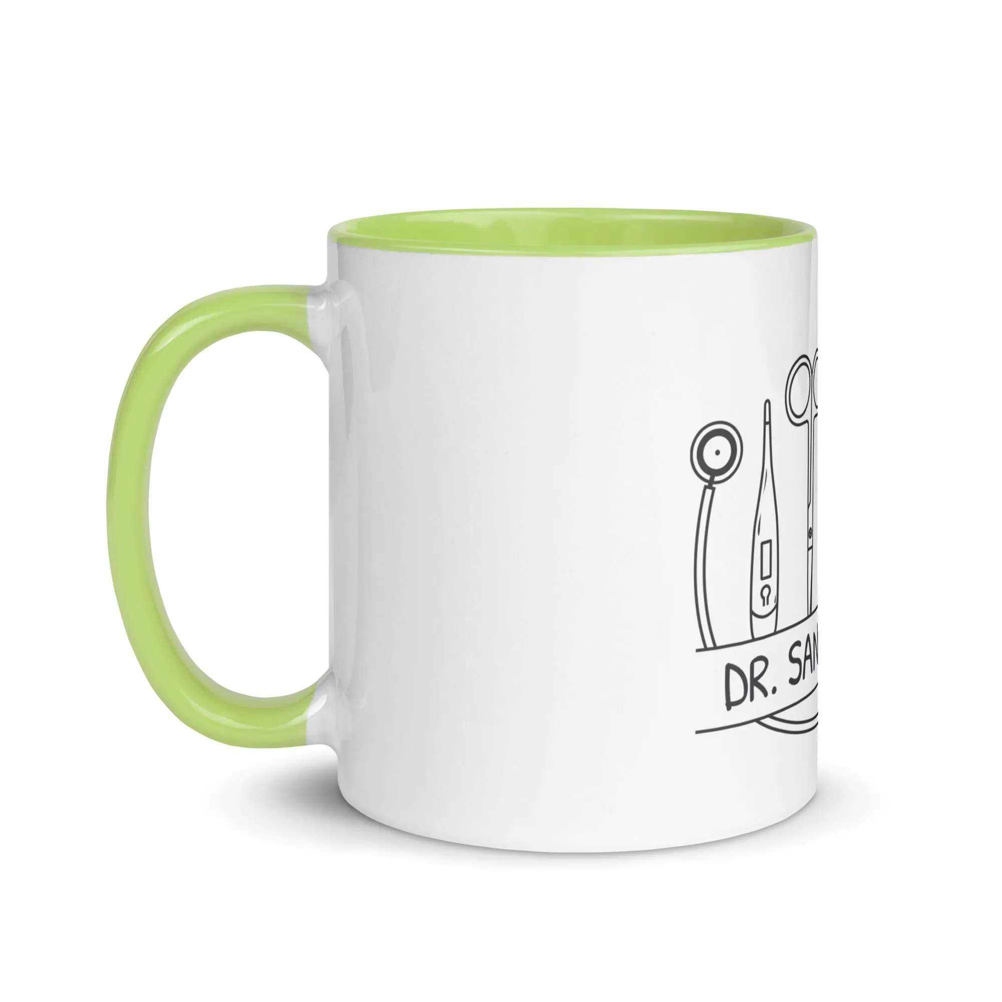 Personalized with name and instruments Mug with Color Inside