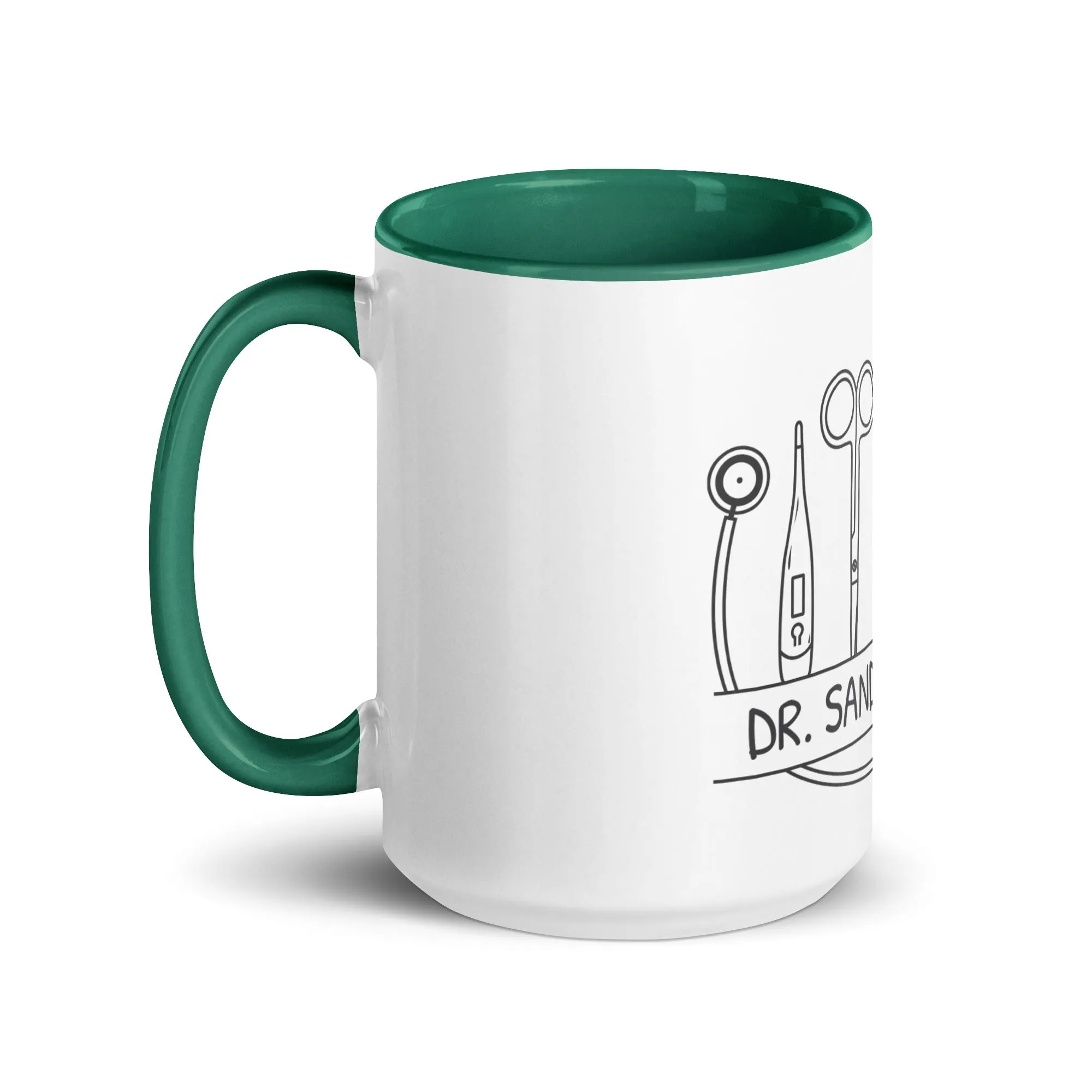 Personalized with name and instruments Mug with Color Inside