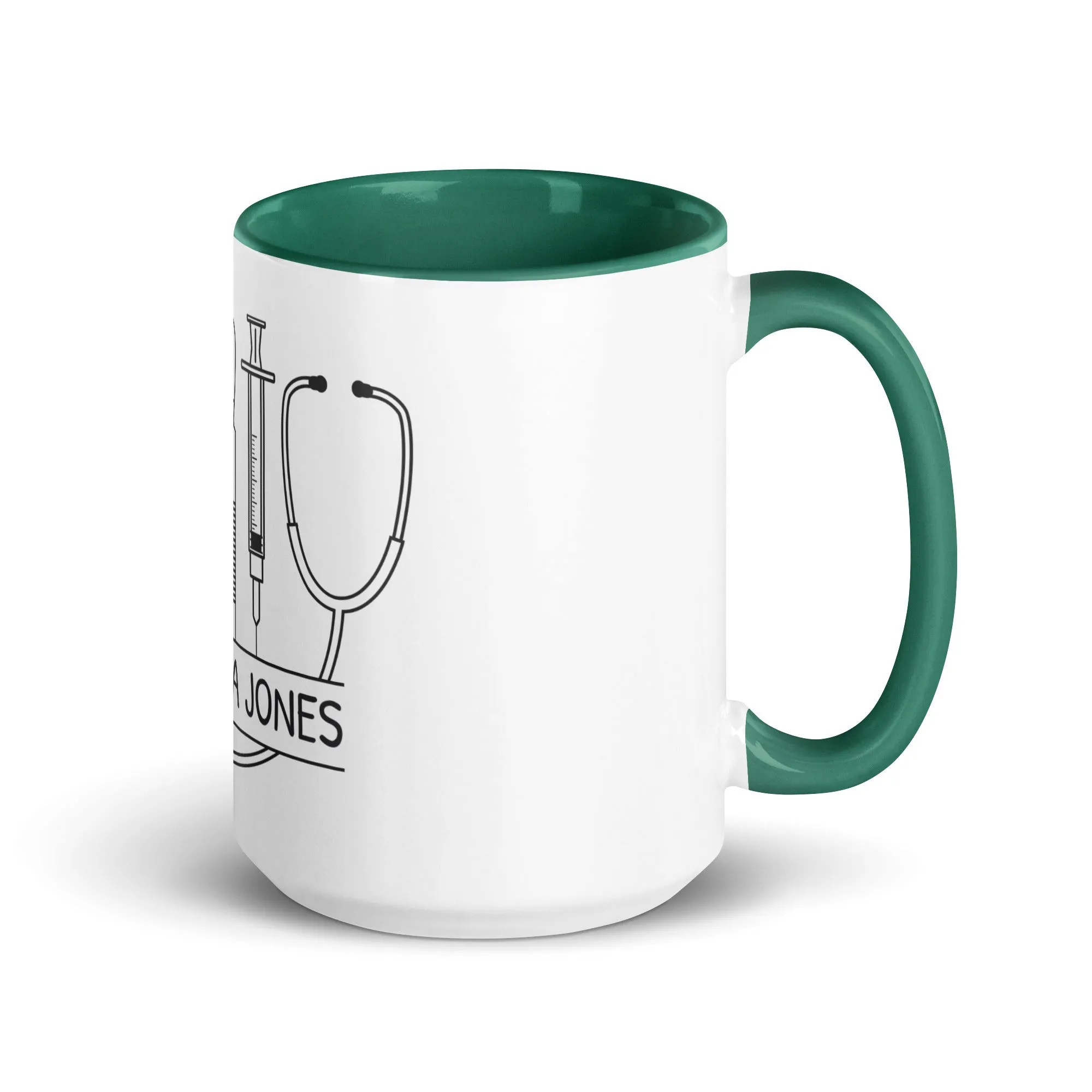 Personalized with name and instruments Mug with Color Inside