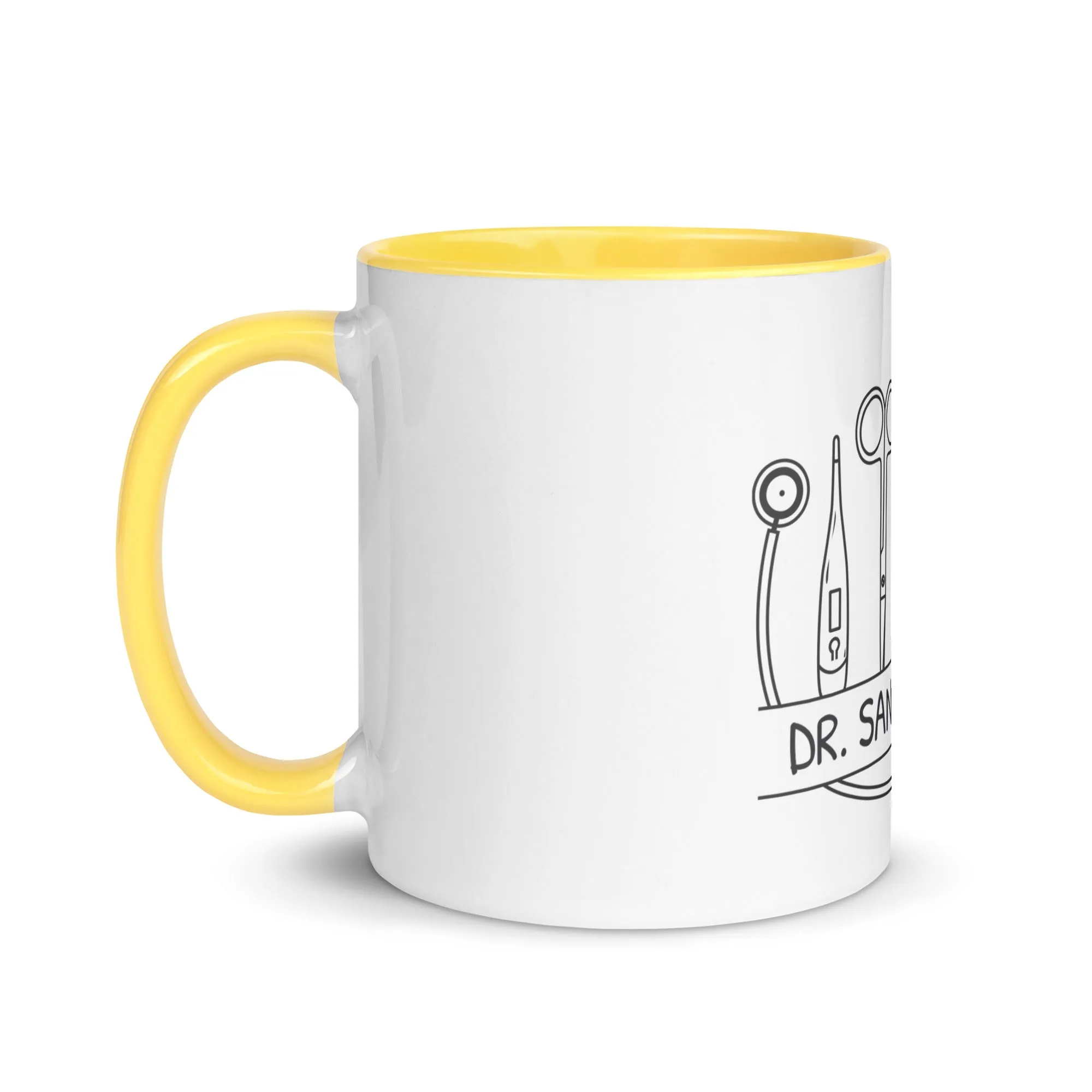 Personalized with name and instruments Mug with Color Inside