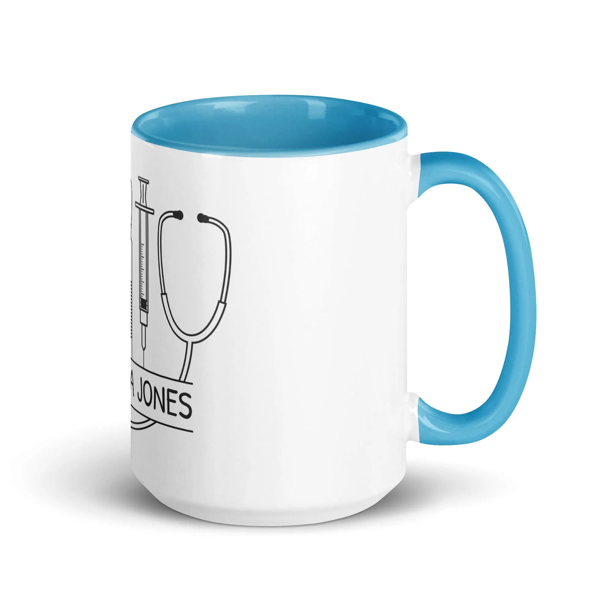 Personalized with name and instruments Mug with Color Inside