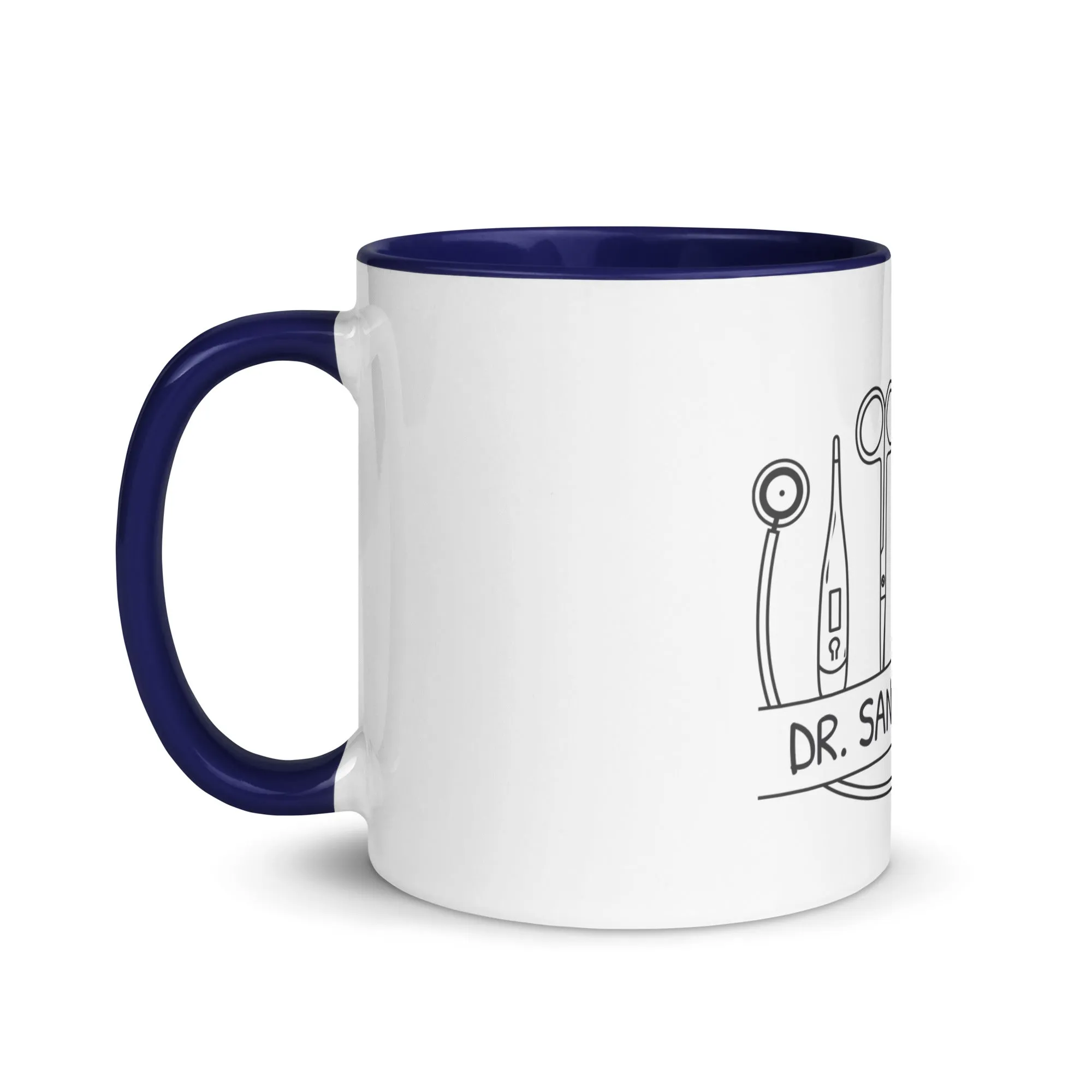 Personalized with name and instruments Mug with Color Inside