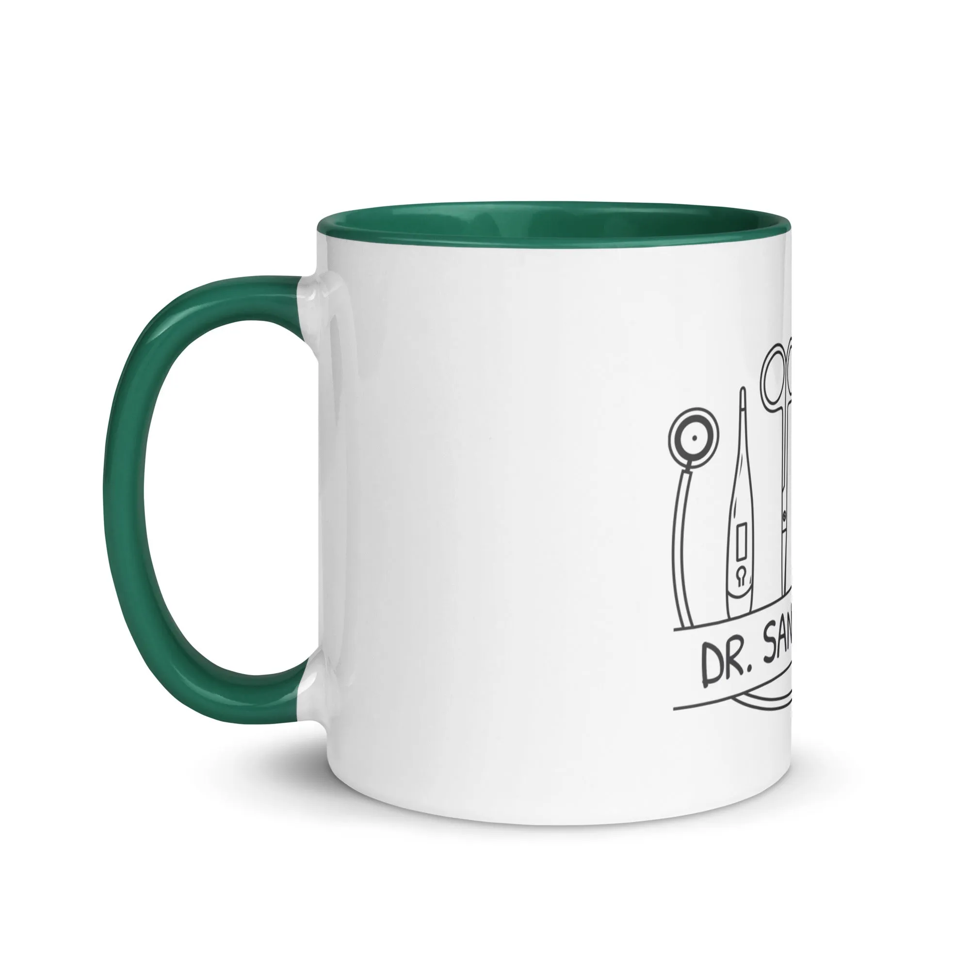 Personalized with name and instruments Mug with Color Inside