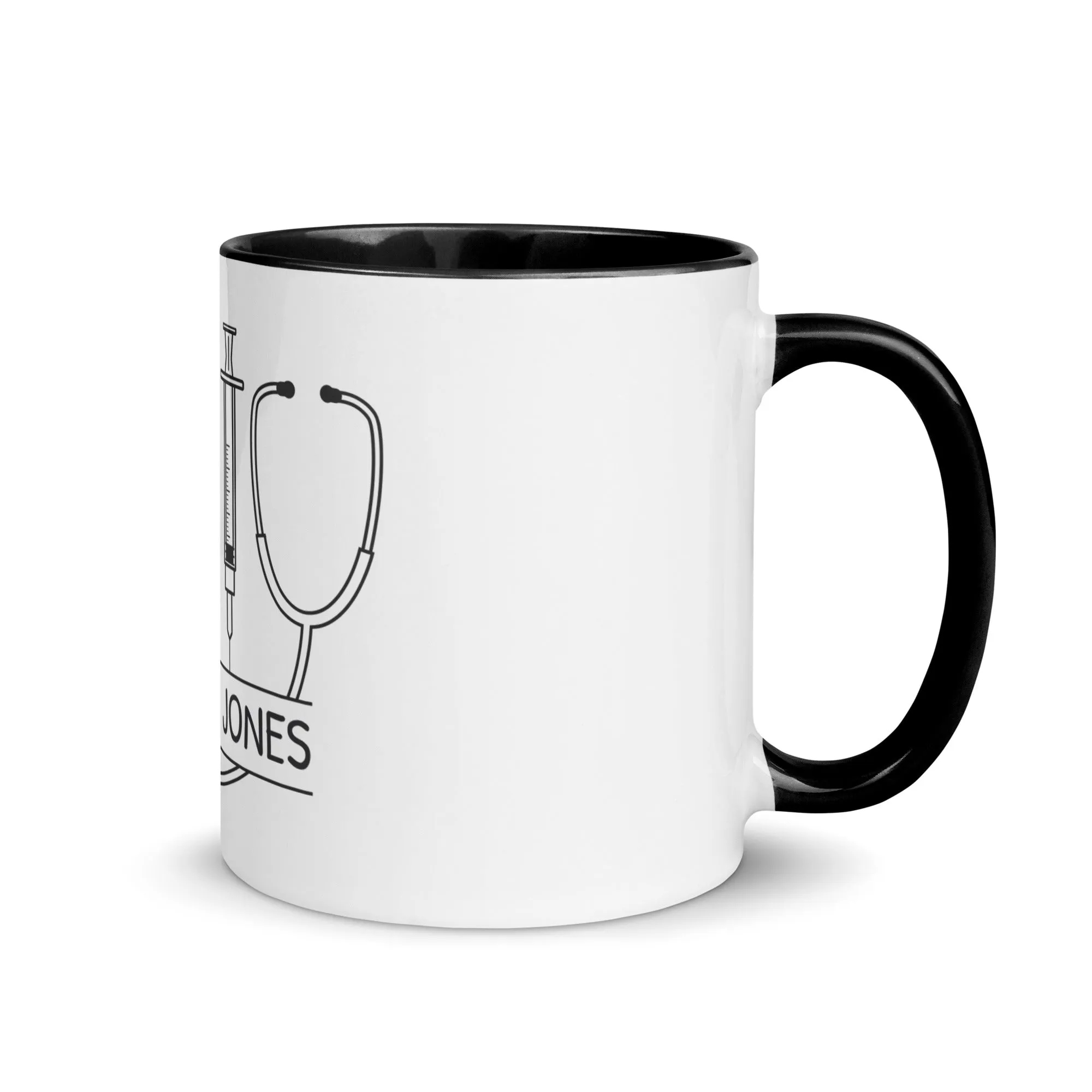 Personalized with name and instruments Mug with Color Inside