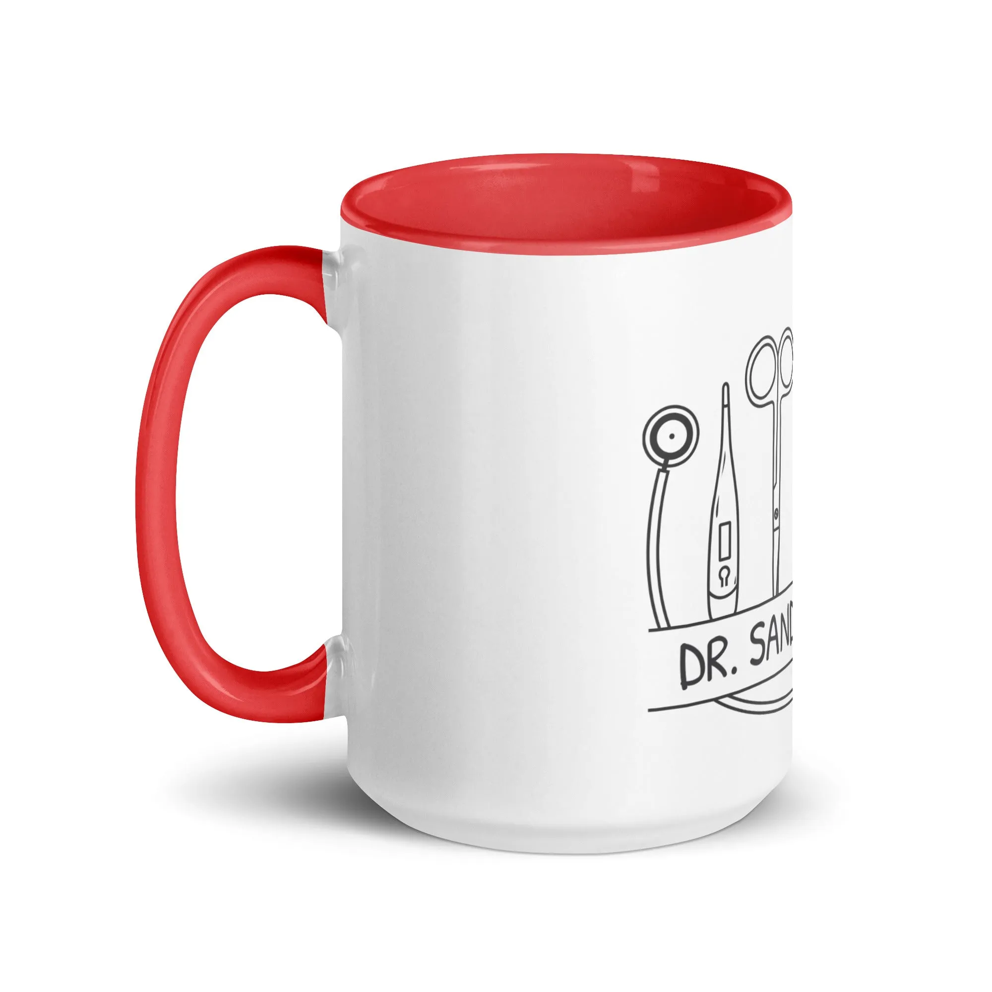 Personalized with name and instruments Mug with Color Inside