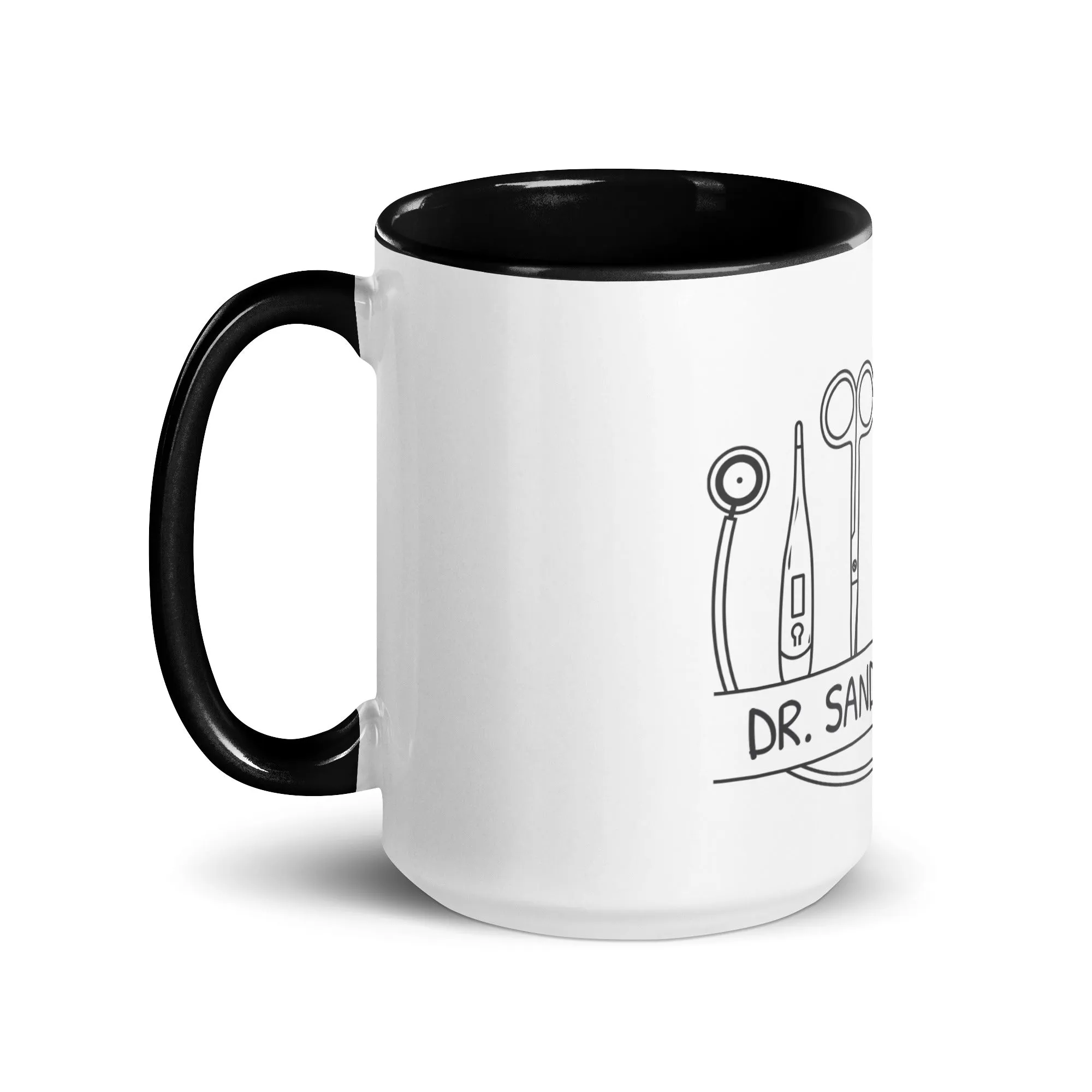 Personalized with name and instruments Mug with Color Inside