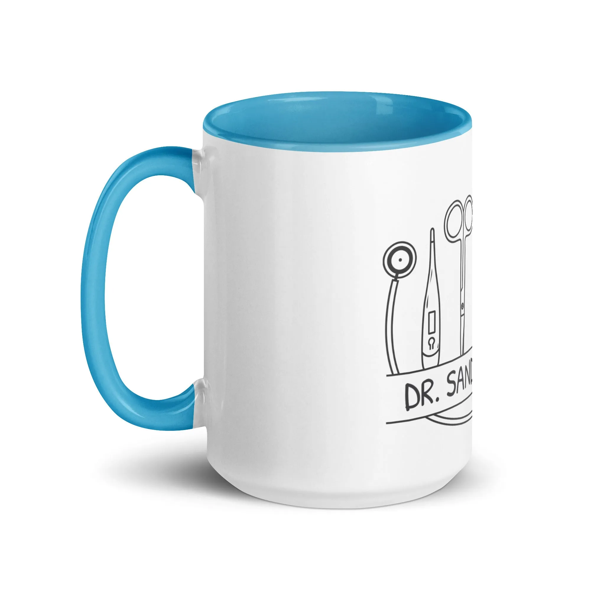 Personalized with name and instruments Mug with Color Inside