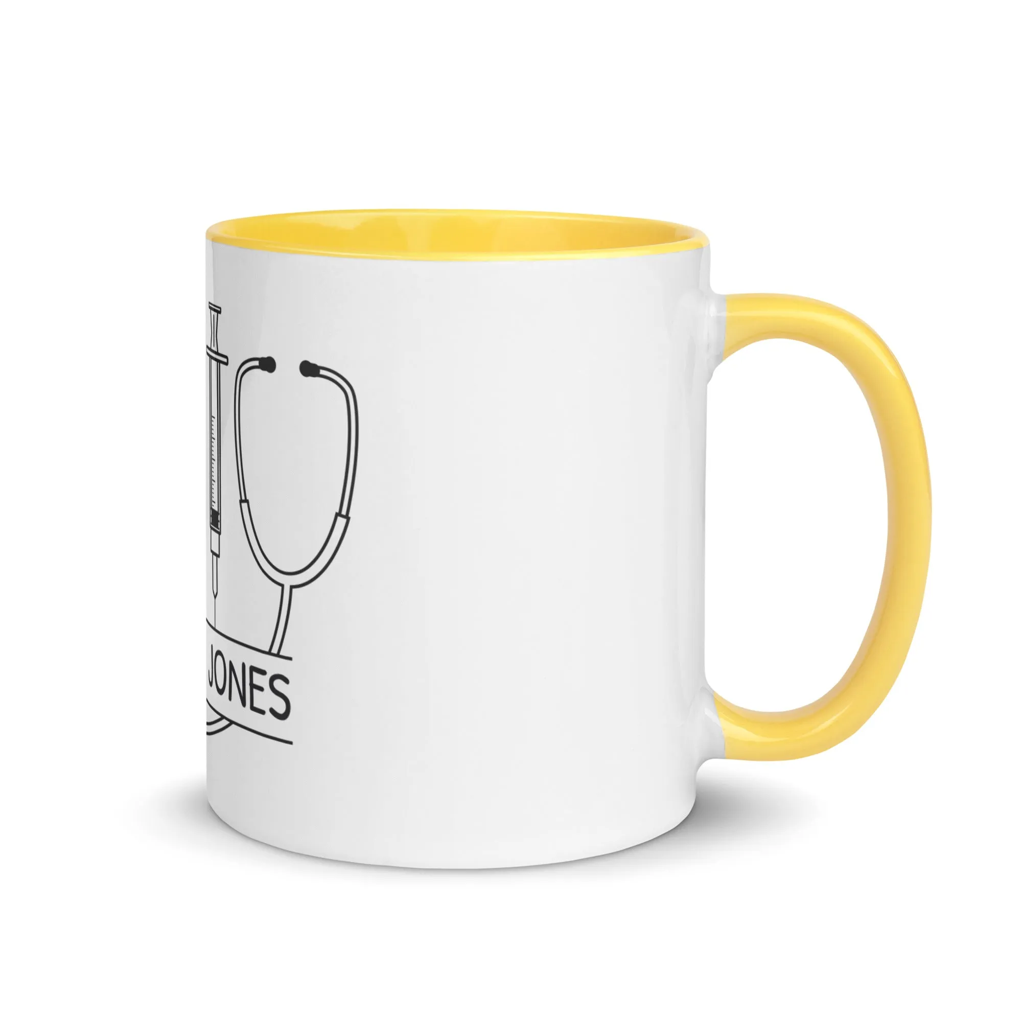 Personalized with name and instruments Mug with Color Inside