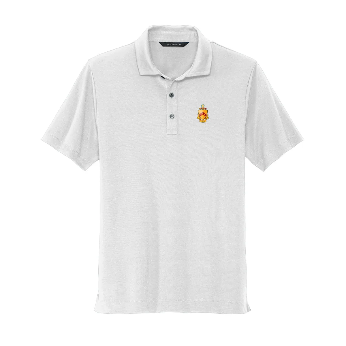 Phi Tau White Crest Polo