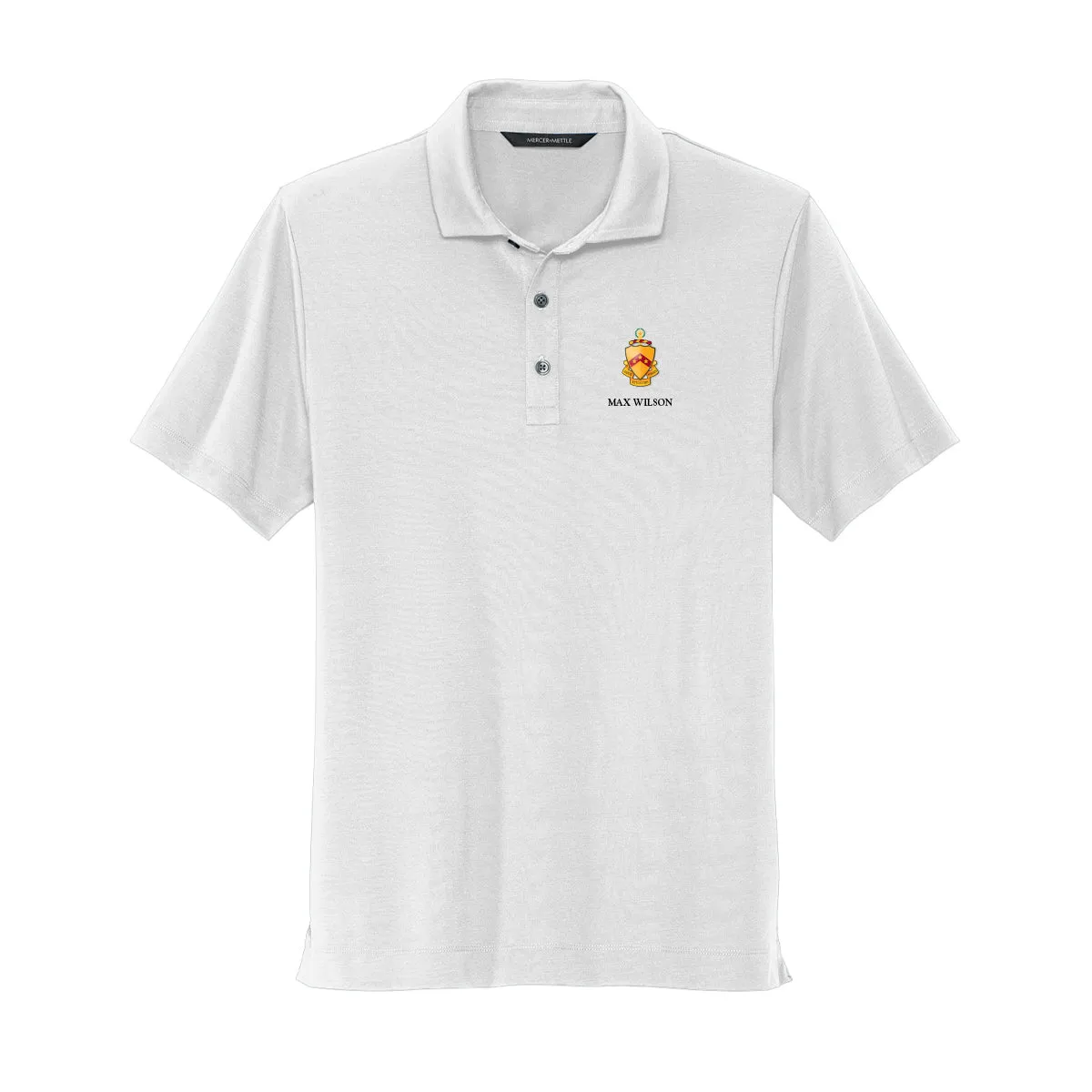 Phi Tau White Crest Polo