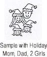 PSA - Holiday Family Personalized Stamp - PSA-1032