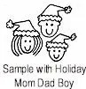 PSA - Holiday Family Personalized Stamp - PSA-1032