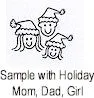 PSA - Holiday Family Personalized Stamp - PSA-1032