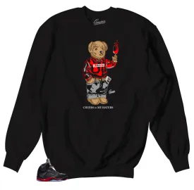 Retro 5 Satin Cheers Bear Sweater