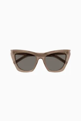 Saint Laurent Kate Sunglasses - Brown