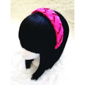 Satin Weave Headband - Fuschia