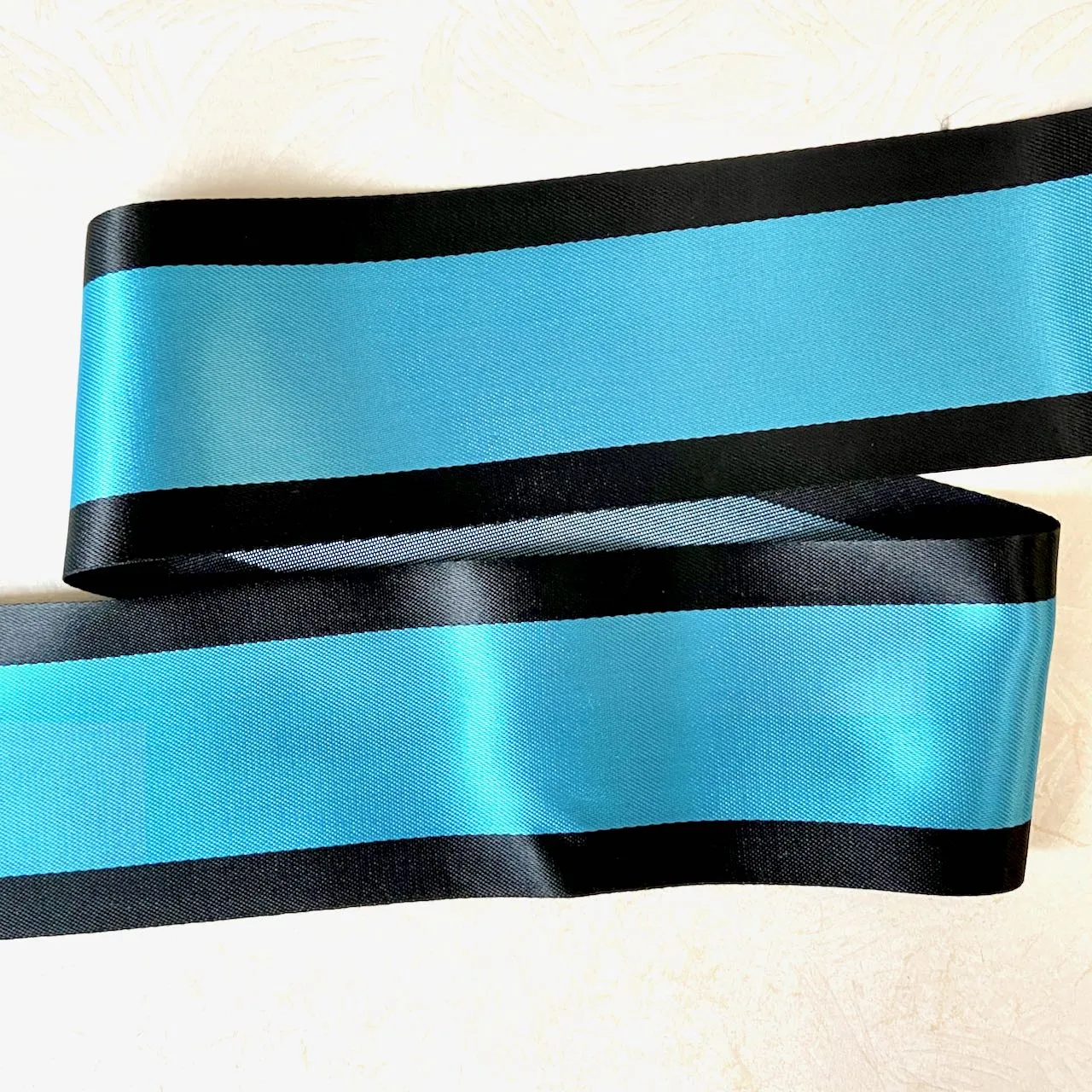 Satin Wide Woven Wide Stripe Ribbon