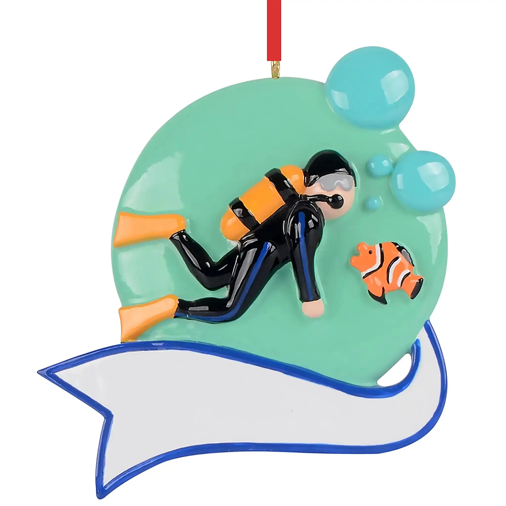 Scuba Diver Christmas Ornament