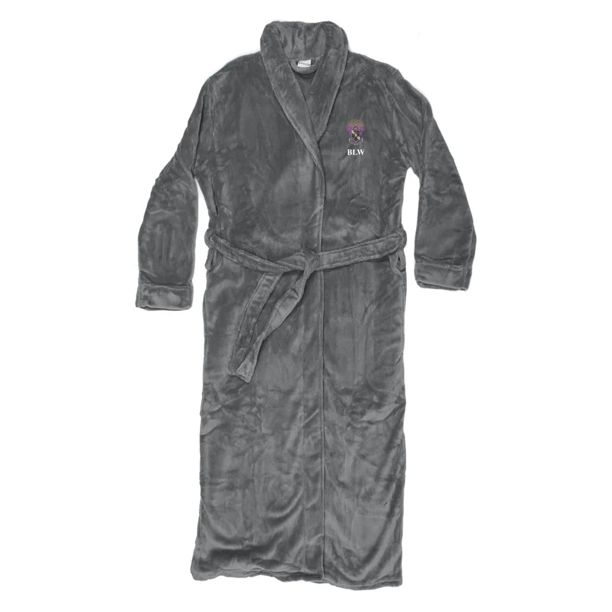 Sigma Pi Personalized Charcoal Ultra Soft Robe