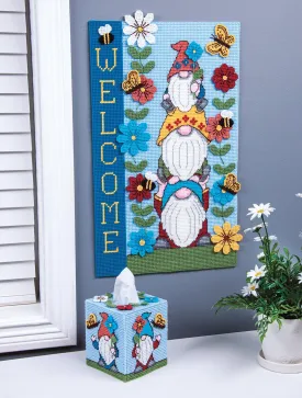 Spring Gnomes Plastic Canvas Ensemble