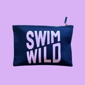 Swim Wild Zip Bag Navy \ Pink