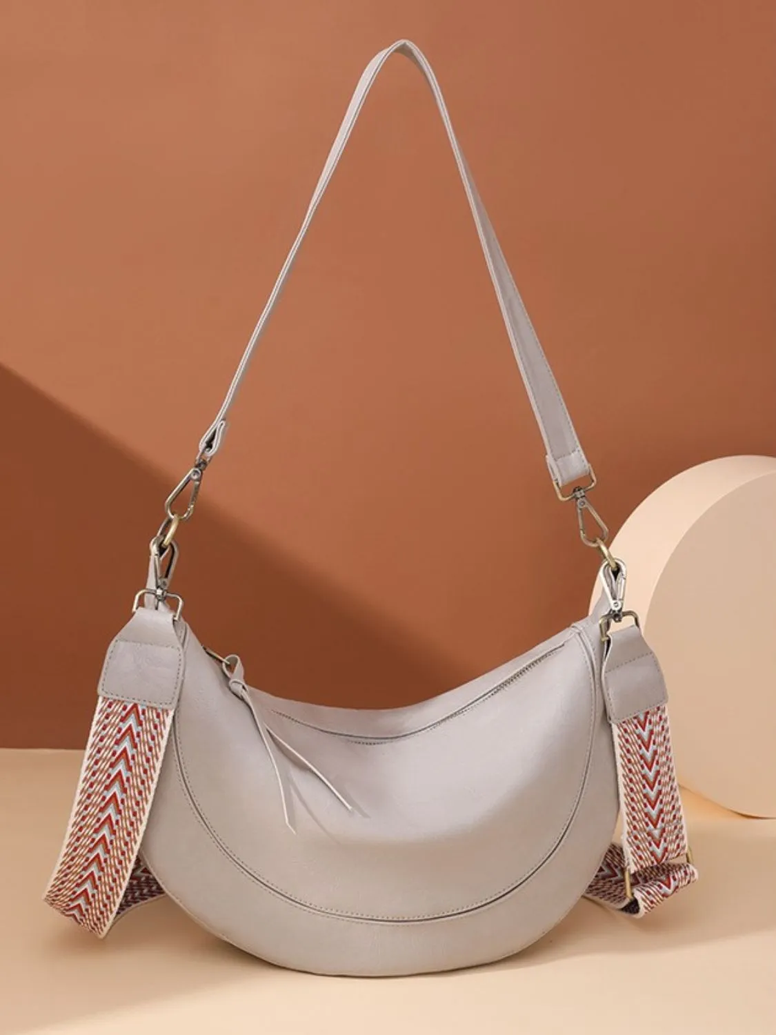 Synthetic Leather Removable Strap Crossbody Bag | Crossbody Bags