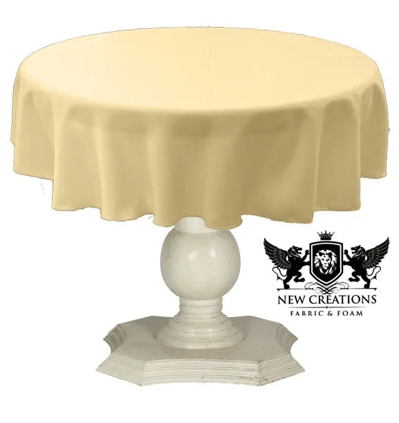 TABLECLOTH DULL BRIDAL SATIN (54" Round)