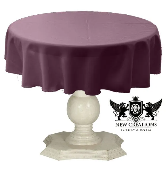 TABLECLOTH DULL BRIDAL SATIN (54" Round)