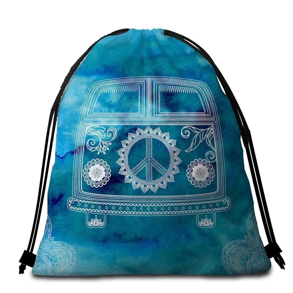 The Cool Bus Towel   Backpack