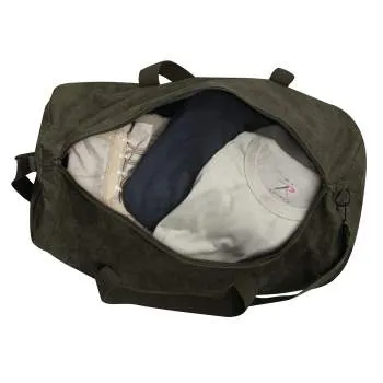 Waxed Canvas Shoulder Duffle Bag - 24 Inch