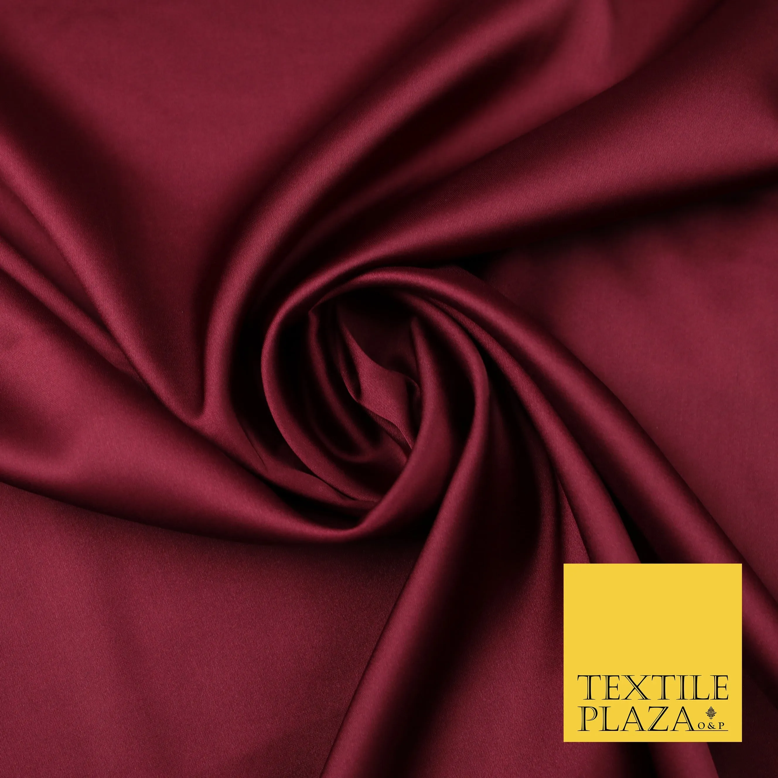 Wine Burgundy Fine Silky Smooth Liquid Sateen Satin Dress Fabric Drape Lining Material 7873